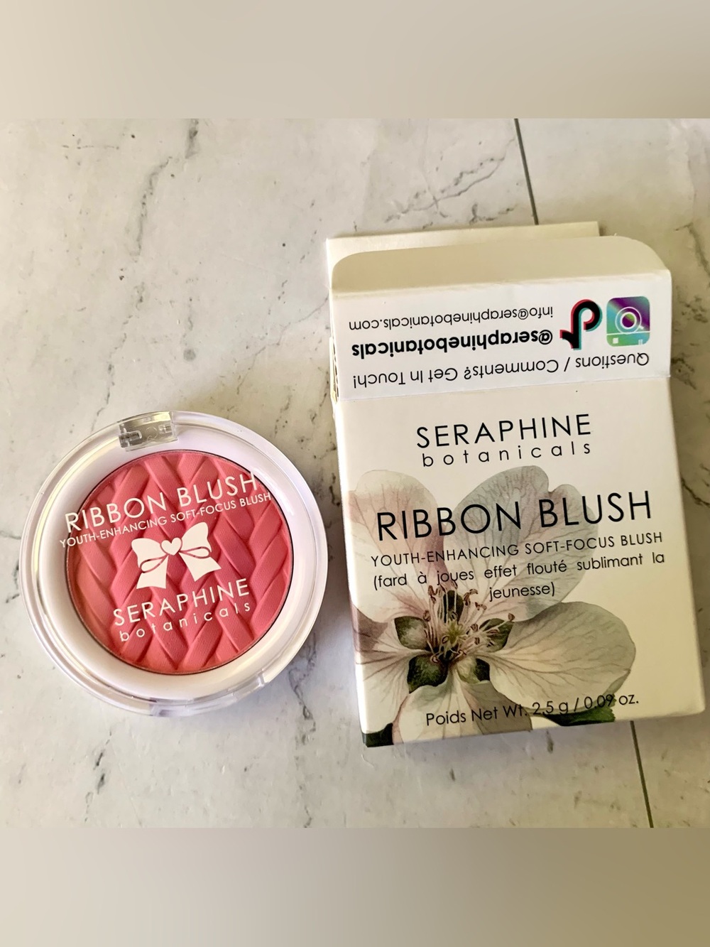 Seraphine Botanicals Ribbon Blush — Whisper 0.09oz